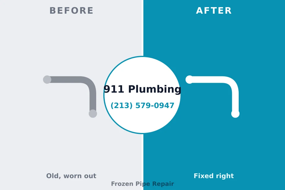 Before and after: plumbing company Joseph, OR